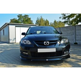 Накладка сплиттер на передний бампер на Mazda 3 BK MPS